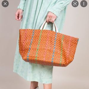 Clare V woven Bateau Tote